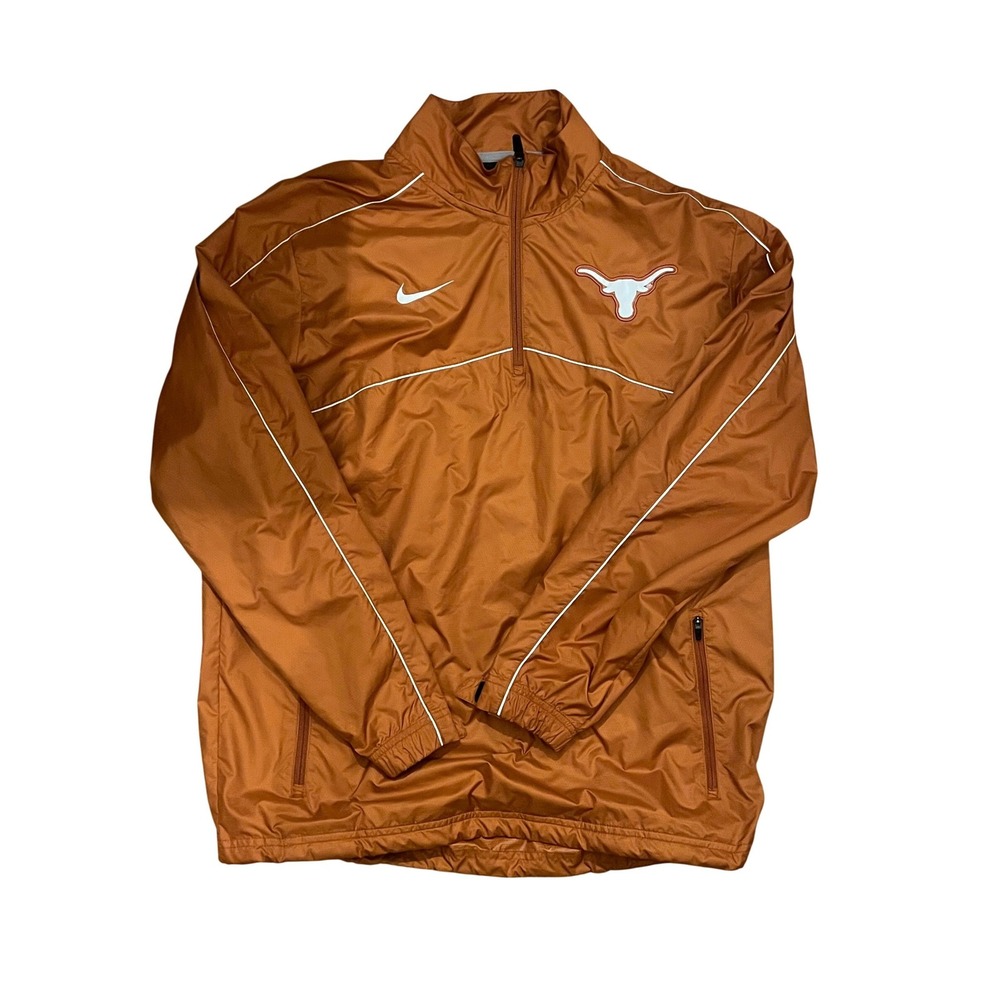 Nike Texas Longhorns NCAA‎ Pullover Anorak Jacket Men's Size S Orange